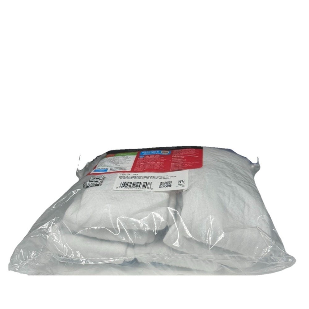 Hanes ~ 8-Pair White Over The Calf Tube Socks Cotton Blend Cushioned ~ Size 6-12 - Picture 11 of 12